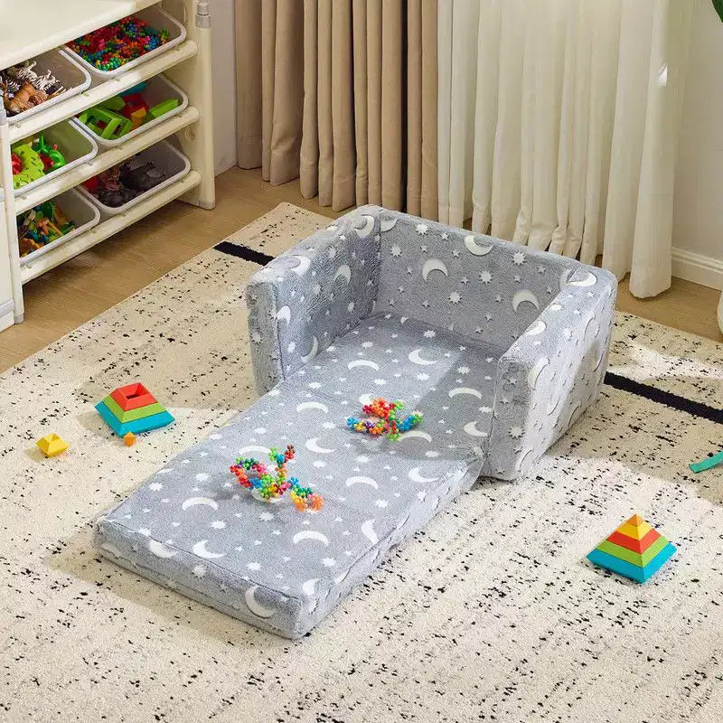 Karl Home Letto Divano Pieghevole Singolo 1 Pezzo con Spugna Integrale e Funzione Luminosa per Bambini