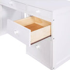 Loft Bed with Desk and 4 Storage Drawers & 3 Shelves, High Loft Bedwith L-Shaped Desk for Kids Teens Adults