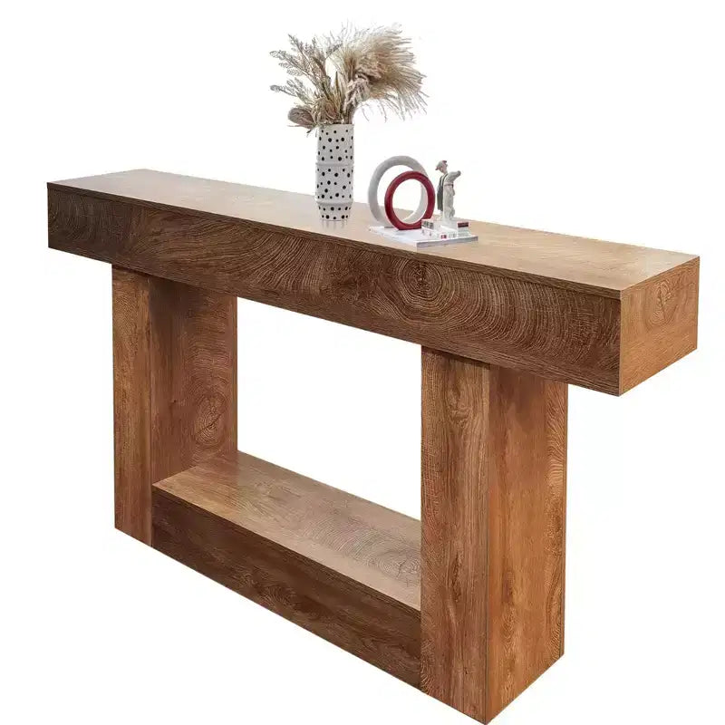Coolmee 63 inch Console Table for Entryway, Wood Sofa Table Behind The Couch, Farmhouse Entryway Tables for Entrance, Hallway, Living Room
