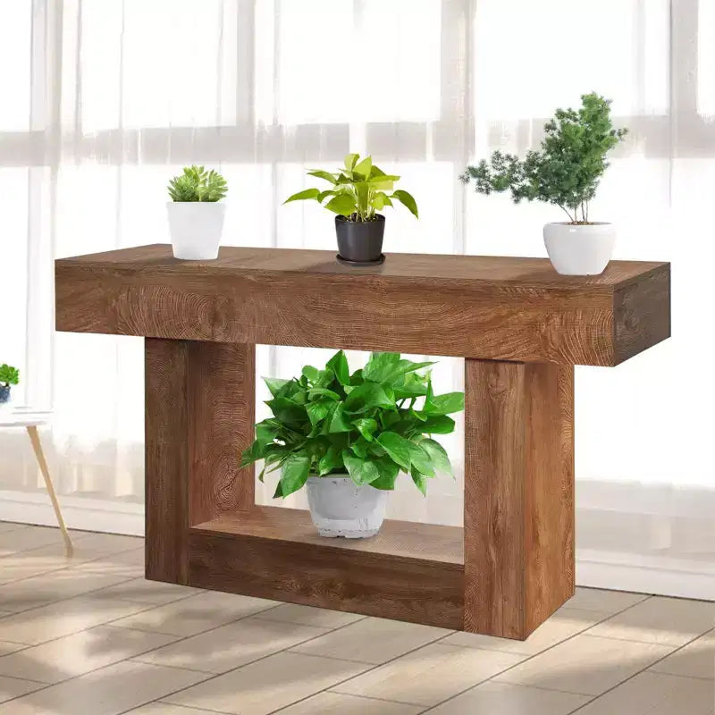 Coolmee 63 inch Console Table for Entryway, Wood Sofa Table Behind The Couch, Farmhouse Entryway Tables for Entrance, Hallway, Living Room