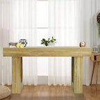 Coolmee 63 inch Farmhouse Wood Console Table, Sofa Table Behind The Couch, Console Tables for Entryway, Entrance, Hallway, Living Room, Foyer