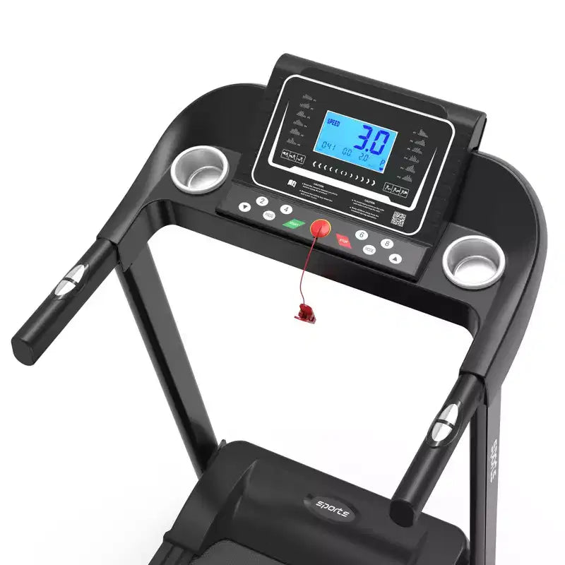 Tapis roulant domestico pieghevole con inclinazione manuale, 5 display e capacità di 113 kg