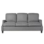 GDFStudio Cordoba Modern 3 Piece Upholstered Sofa Set with Nailhead Trim