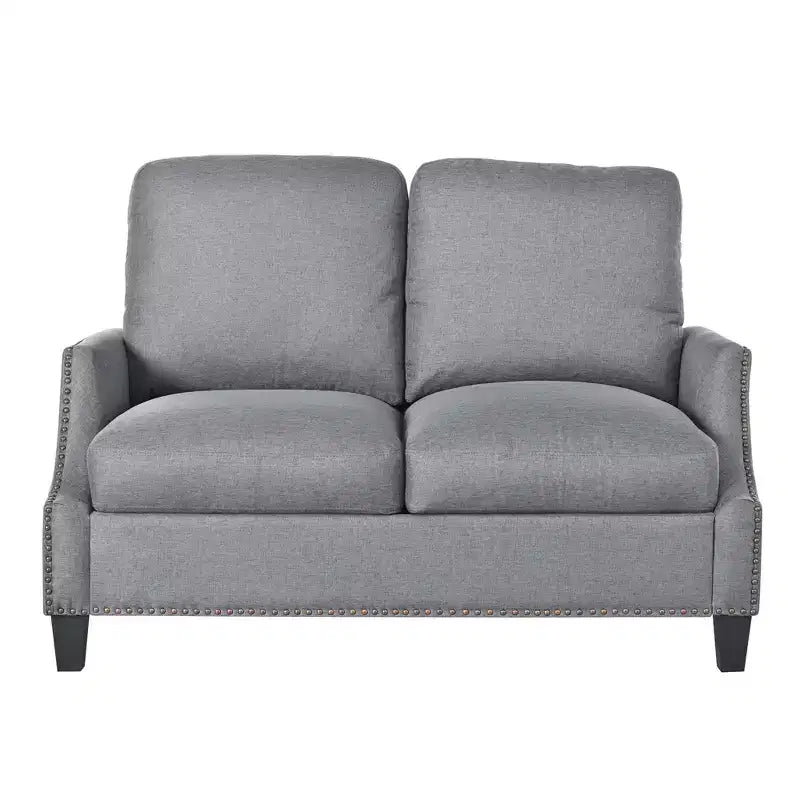 GDFStudio Cordoba Modern 3 Piece Upholstered Sofa Set with Nailhead Trim