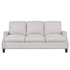 GDFStudio Cordoba Modern 3 Piece Upholstered Sofa Set with Nailhead Trim