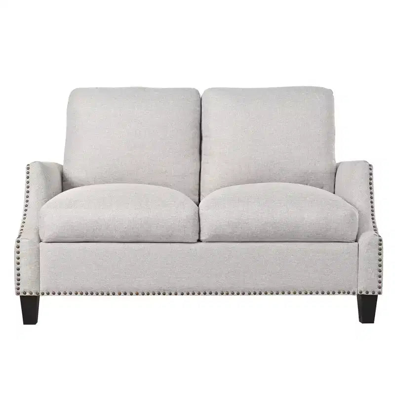 GDFStudio Cordoba Modern 3 Piece Upholstered Sofa Set with Nailhead Trim