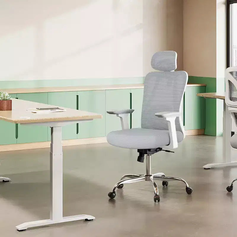 GALAXHERO Ergonomic Mesh Desk Chair with Adjustable 3D Headrest Tilt Function, Big and Tall Reclining Chair with Lumbar Support and 3D Armrests