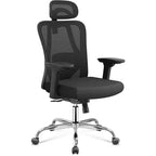 GALAXHERO Ergonomic Mesh Desk Chair with Adjustable 3D Headrest Tilt Function, Big and Tall Reclining Chair with Lumbar Support and 3D Armrests