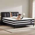 Okak Modern 12 Inch Thicken Individual Hybrid Mattress with Memory Foam for Comfy Sleep,Breathable Medium Feel Bed Mattresses