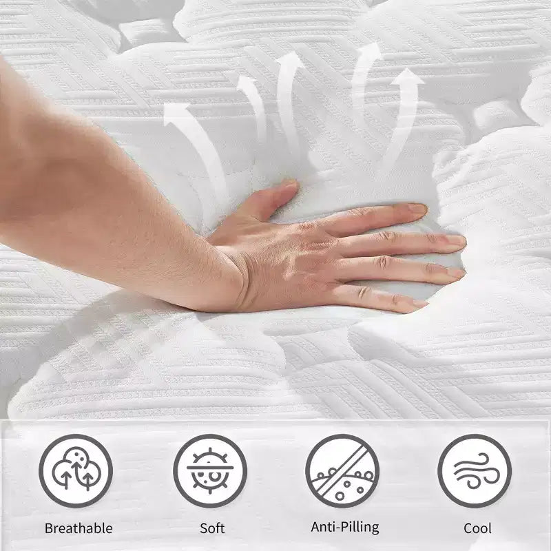 Okak Modern Materasso Ibrido Singolo Spesso 30 cm con Memory Foam per un Sonno Confortevole, Materassi Traspiranti a Media Densità