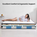 Okak Modern Materasso Ibrido Singolo Spesso 30 cm con Memory Foam per un Sonno Confortevole, Materassi Traspiranti a Media Densità