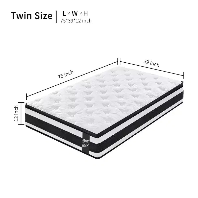 Okak Modern Materasso Ibrido Singolo Spesso 30 cm con Memory Foam per un Sonno Confortevole, Materassi Traspiranti a Media Densità