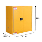 Flammable Safety Cabinet, Cold-Rolled Steel Flammable Liquid Storage Cabinet