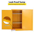 Flammable Safety Cabinet, Cold-Rolled Steel Flammable Liquid Storage Cabinet