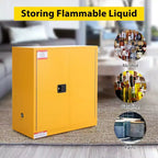 Flammable Safety Cabinet, Cold-Rolled Steel Flammable Liquid Storage Cabinet