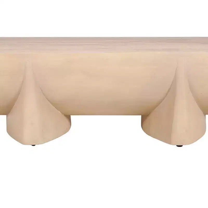 Royal Hampton Coffee Table | 48 Log Design | Natural Mango Wood Hand Crafted
