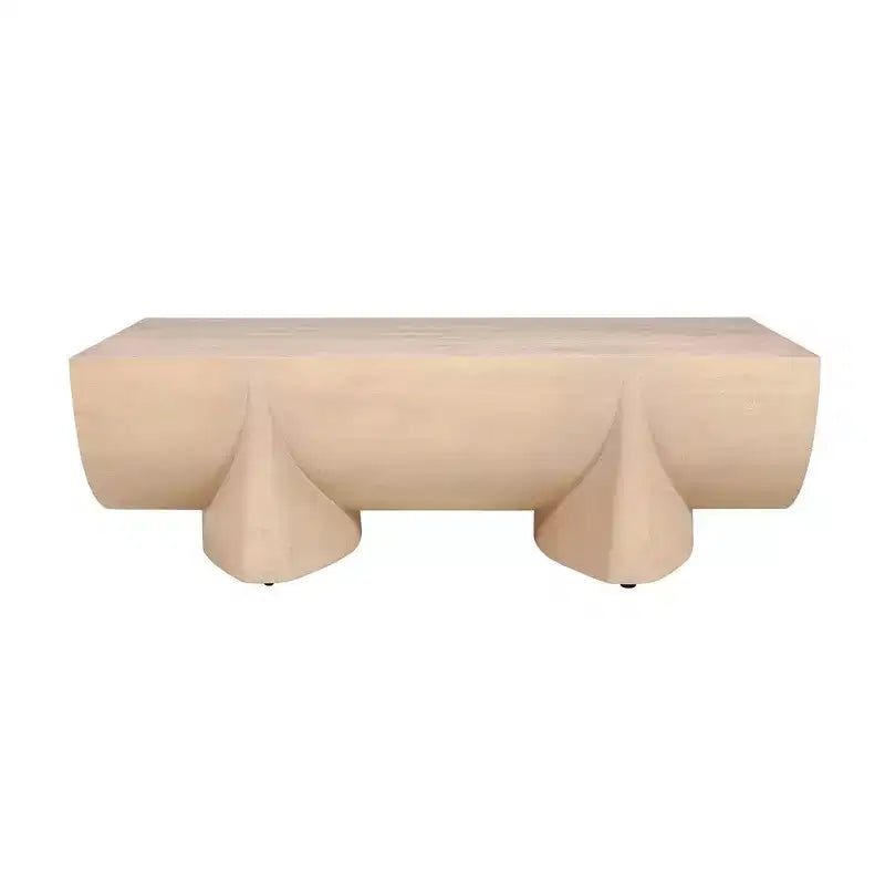 Royal Hampton Coffee Table | 48 Log Design | Natural Mango Wood Hand Crafted