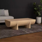 Royal Hampton Coffee Table | 48 Log Design | Natural Mango Wood Hand Crafted
