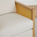 Sedie da pranzo moderne Spruce&Spring con rotelle e base in legno