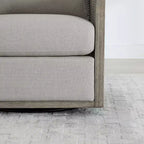 Sedie da pranzo moderne Spruce&Spring con rotelle e base in legno