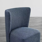 Sedie da pranzo moderne Spruce&Spring con rotelle e base in legno
