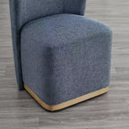 Sedie da pranzo moderne Spruce&Spring con rotelle e base in legno