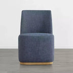 Sedie da pranzo moderne Spruce&Spring con rotelle e base in legno