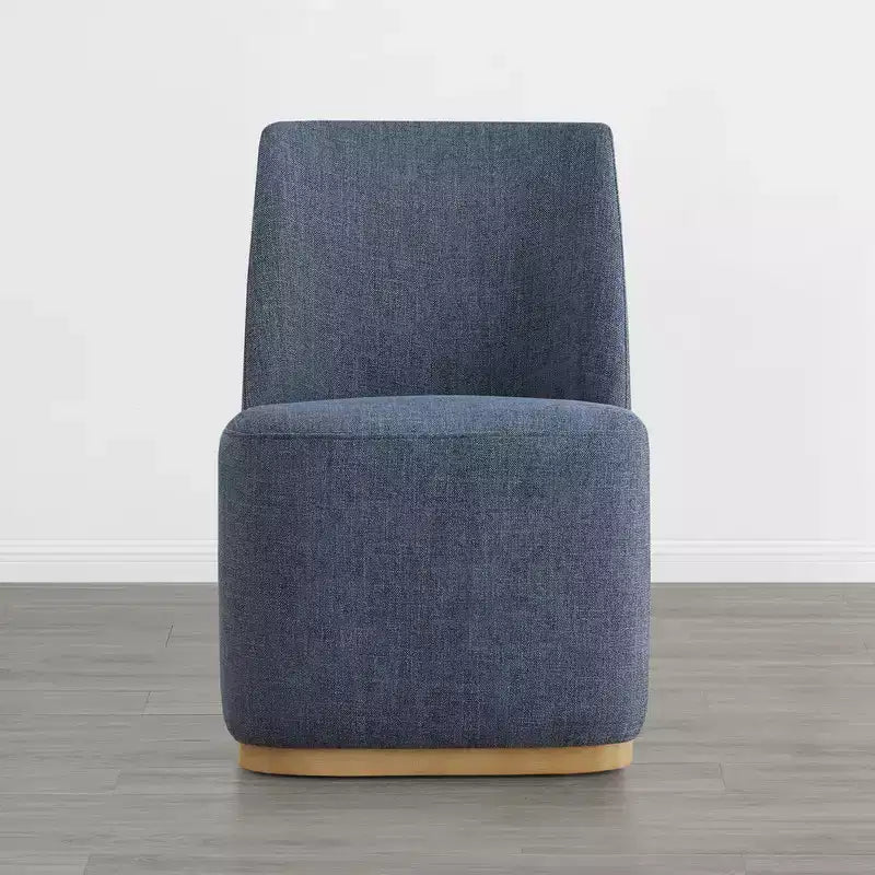 Sedie da pranzo moderne Spruce&Spring con rotelle e base in legno