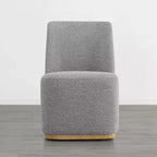 Sedie da pranzo moderne Spruce&Spring con rotelle e base in legno