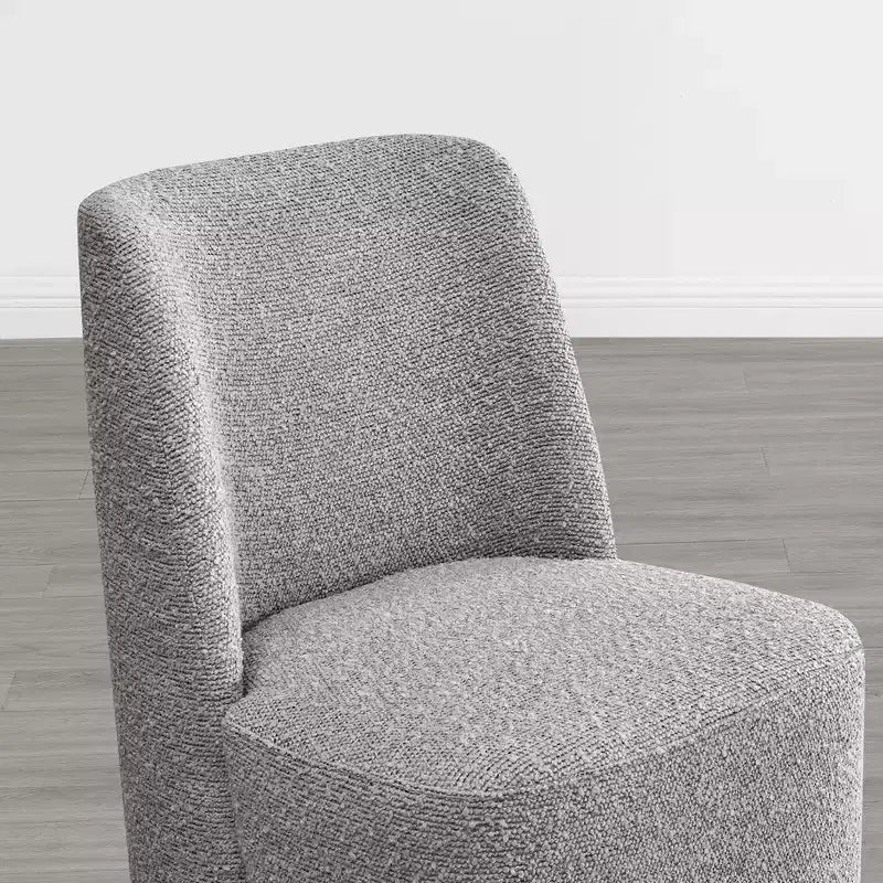 Sedie da pranzo moderne Spruce&Spring con rotelle e base in legno