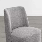 Sedie da pranzo moderne Spruce&Spring con rotelle e base in legno
