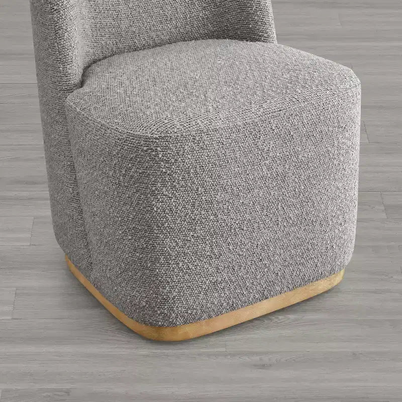 Sedie da pranzo moderne Spruce&Spring con rotelle e base in legno