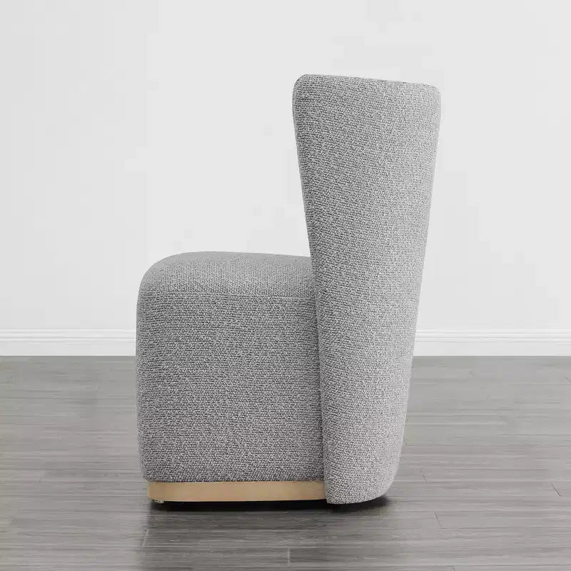 Sedie da pranzo moderne Spruce&Spring con rotelle e base in legno