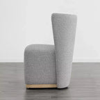 Sedie da pranzo moderne Spruce&Spring con rotelle e base in legno