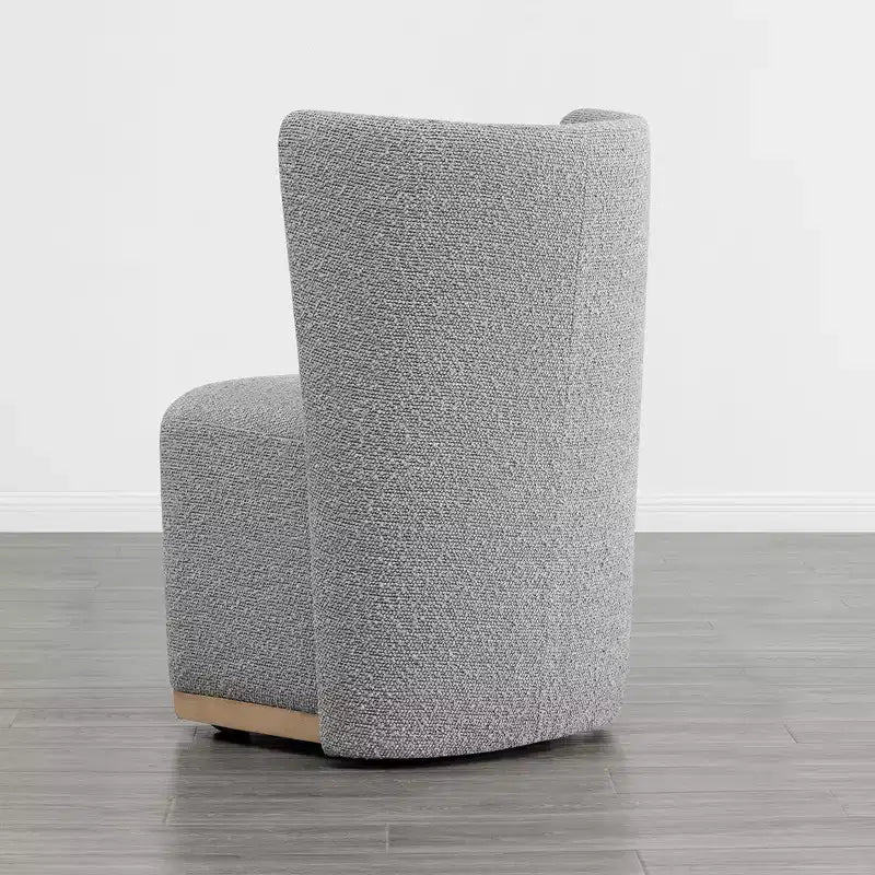 Sedie da pranzo moderne Spruce&Spring con rotelle e base in legno