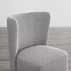 Sedie da pranzo moderne Spruce&Spring con rotelle e base in legno