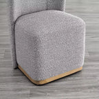 Sedie da pranzo moderne Spruce&Spring con rotelle e base in legno