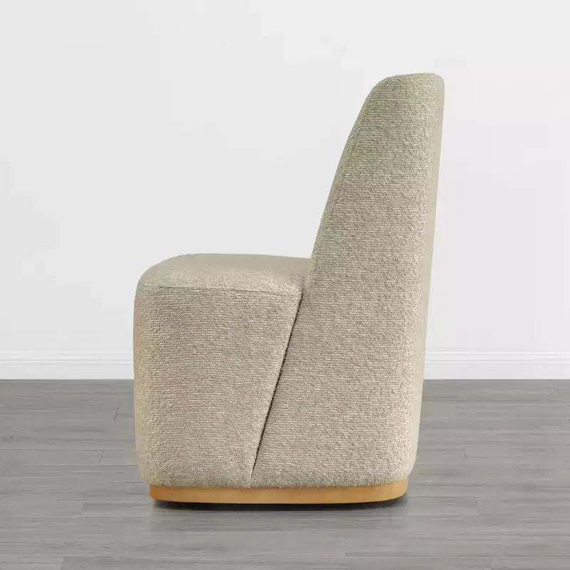 Sedie da pranzo moderne Spruce&Spring con rotelle e base in legno