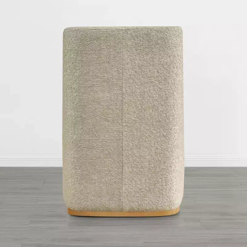 Sedie da pranzo moderne Spruce&Spring con rotelle e base in legno
