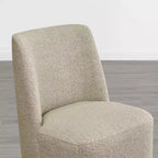 Sedie da pranzo moderne Spruce&Spring con rotelle e base in legno