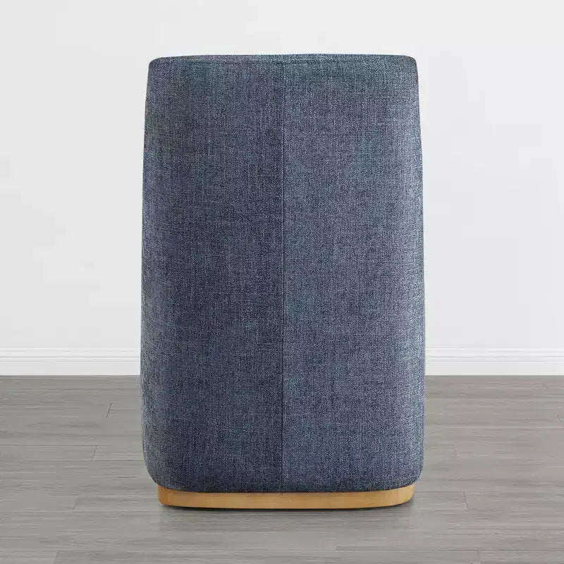 Sedie da pranzo moderne Spruce&Spring con rotelle e base in legno