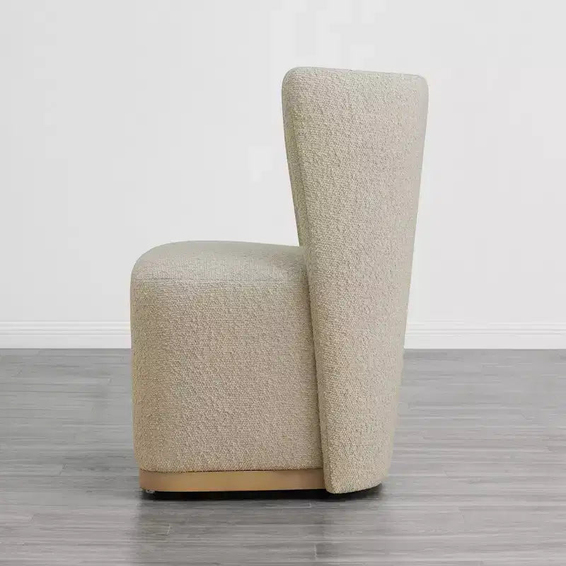Sedie da pranzo moderne Spruce&Spring con rotelle e base in legno