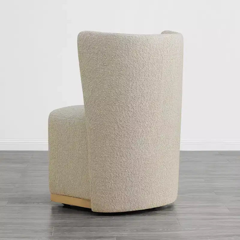 Sedie da pranzo moderne Spruce&Spring con rotelle e base in legno