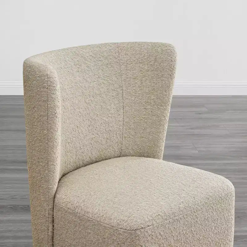 Sedie da pranzo moderne Spruce&Spring con rotelle e base in legno