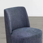 Sedie da pranzo moderne Spruce&Spring con rotelle e base in legno