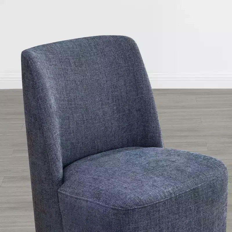 Sedie da pranzo moderne Spruce&Spring con rotelle e base in legno