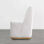 Sedie da pranzo moderne Spruce&Spring con rotelle e base in legno