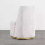 Sedie da pranzo moderne Spruce&Spring con rotelle e base in legno