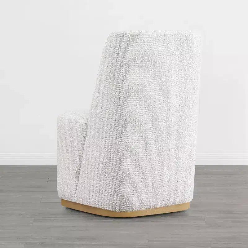 Sedie da pranzo moderne Spruce&Spring con rotelle e base in legno
