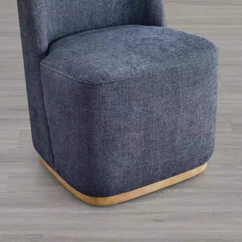 Sedie da pranzo moderne Spruce&Spring con rotelle e base in legno